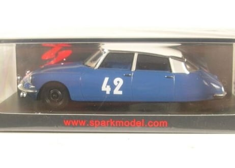 Spark 1/43 (S5532) Citroen DS19 #42 4th Rally MonteCarlo 1963