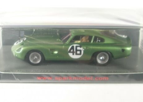 Spark 1/43 (S3688) ASTON MARTIN DP214 #46 WINNER COPPA INTER-EUROPA MONZA 1963