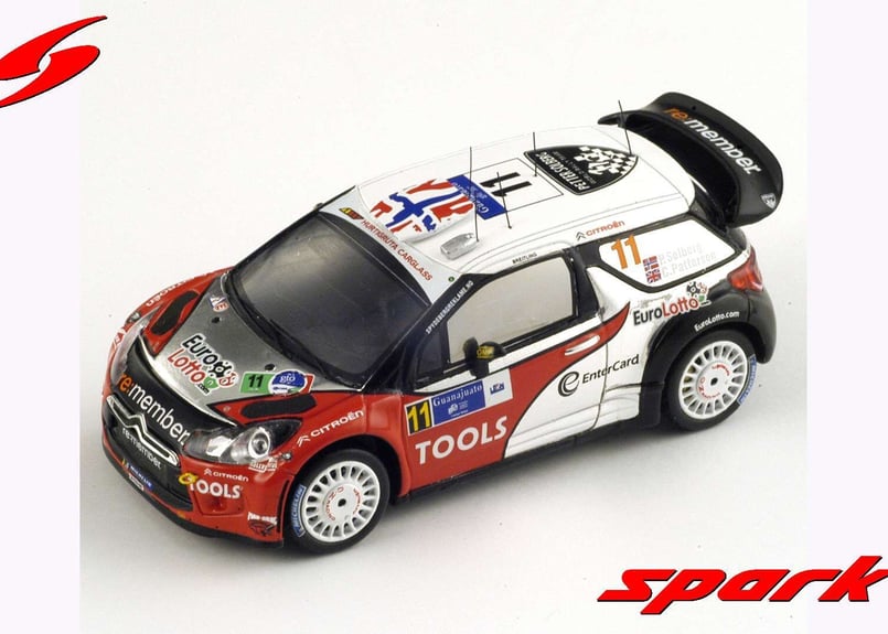 【美品】スパーク CitroenDS3 WRC 1/43