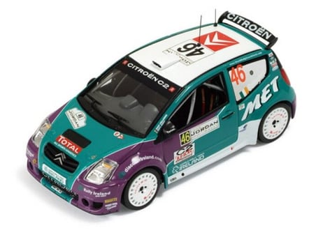 ixo models 1/43 (RAM328) Citroen C2 S1600 #46 13th Rally Jordan 2008