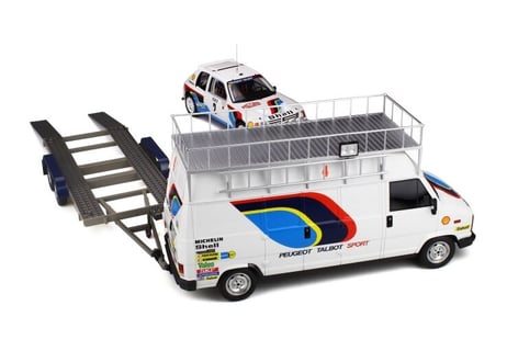 Otto Mobile 1/18 (OT328) Pack rallye Monte-Carlo 1985 - Peugeot 205