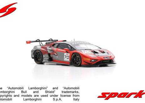 Spark 1/43(SB738)Lamborghini Huracan GT3EVO2#70 Crowdstrike Racing by Leipert Motorsport 24HSpa 2023