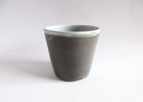 つぐみ製陶所　猫のフリーカップE＊ミケネコ
