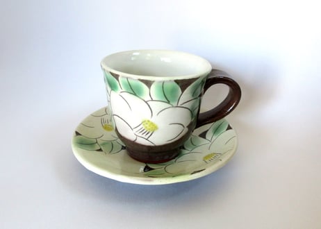 中川守雄　白椿のコーヒーカップA