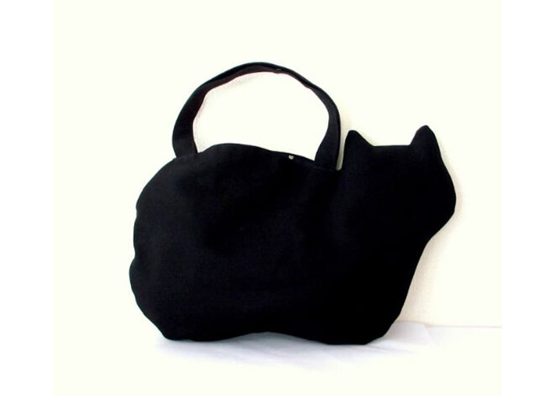 帆布のネコバッグ＊黒猫 | コーヒー豆と雑貨の店 豆ねこ