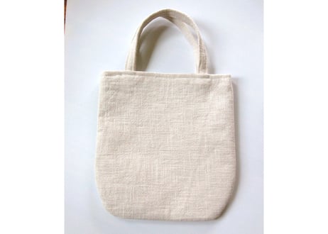 ねこ刺繍＊リネンの手提げ＊グラデーション