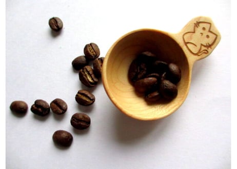 木製　ネコのコーヒーメジャー