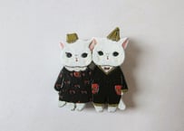 chaconoa 猫のブローチ＊にこいちにゃんこ