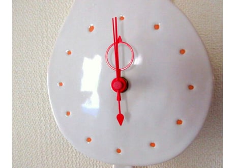 猫の壁掛け時計＊白猫＊