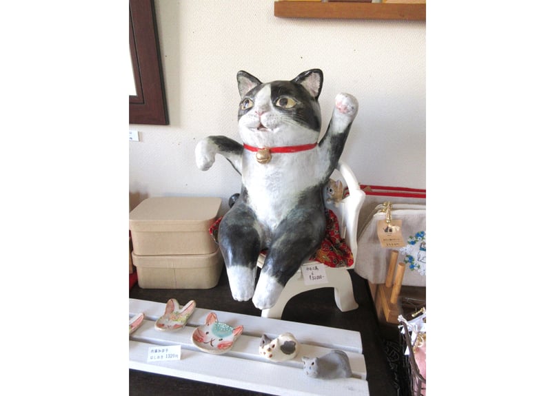 八割れ猫さま専用 八割れねこ ガーデン雑貨/ガーデニング用品/アニマルオブジェ