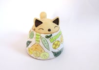 安藤喜代子 パッチワーク猫のカップ＊イエロー