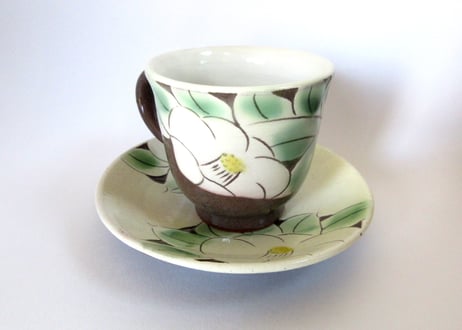 中川守雄　白椿のコーヒーカップA
