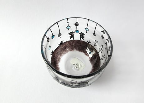 極楽寺がらす工房　kirie 月夜のグラスA 乾杯！