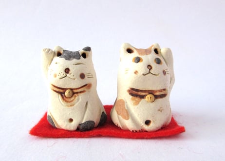 ＊ちいさな招き猫＊ペアF