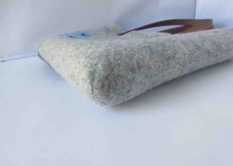 haruru＊woolfelt　猫のトートバッグ＊グレー