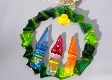Glass Studio BiBi ガラスのクリスマスリースD