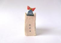 工房113 阪井ひとみ いい夢みてね＊ネコ花器 ピンク