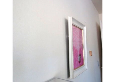 かつきかずお 額装絵画  F6号＊tea time＊