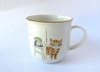 ヒロロ工房　ぽってりマグ（のぞき猫）チャトラ
