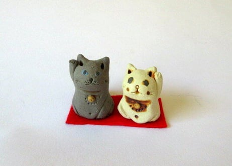 ＊ちいさな招き猫＊ペアE