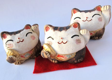豊大窯　招き猫＊大吉猫B