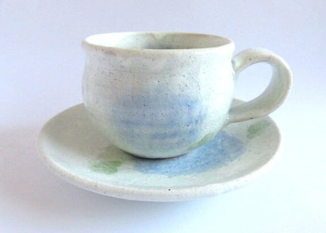 巌陶房 紫陽花のコーヒーカップB