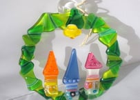 Glass Studio BiBi ガラスのクリスマスリースE