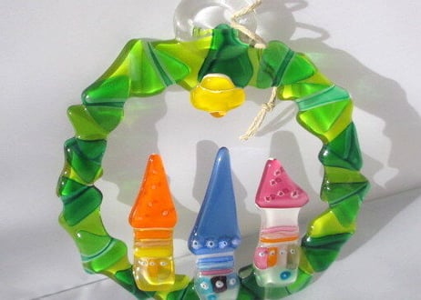 Glass Studio BiBi ガラスのクリスマスリースE
