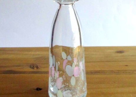Glass Studio BiBi＊つたの葉花器＊のっぽA