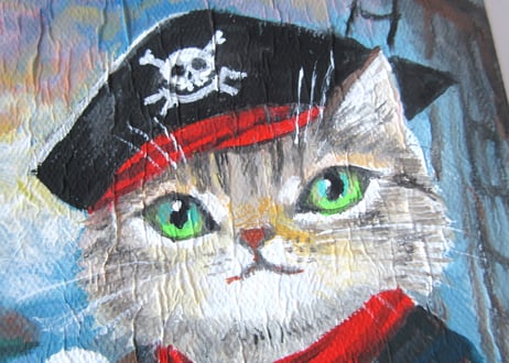 なつめみちこ 原画　海の猫【パイレーツ猫】