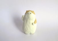 中林由香梨 ネコの置物＊茶白ハチワレ