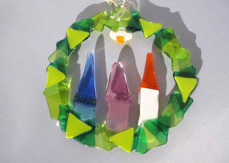 Glass Studio BiBi ガラスのクリスマスリースC