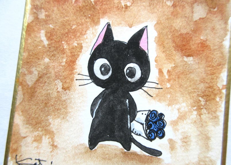 かつきかずお×黒猫ノア 0926＊渡せるかな・・3 | コーヒー豆と雑貨の店