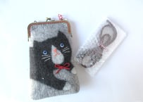 haruru＊woolfelt　スマホポーチB