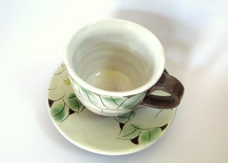 中川守雄　白椿のコーヒーカップD