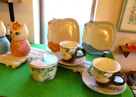中川守雄　白椿のコーヒーカップ
