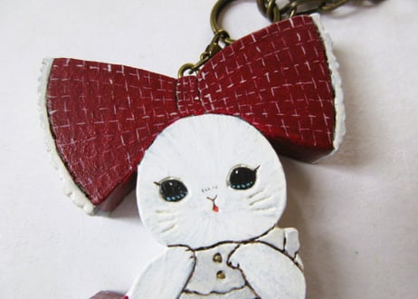 chaconoa 猫のチャーム＊おそろいリボン