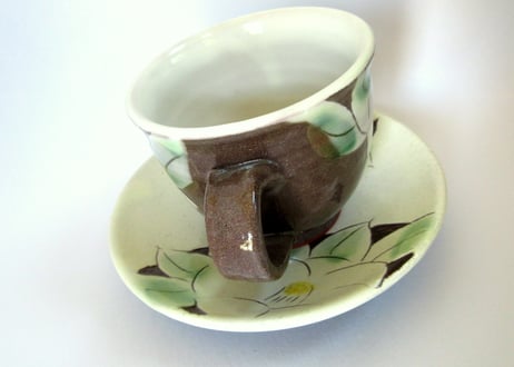 中川守雄　白椿のコーヒーカップD