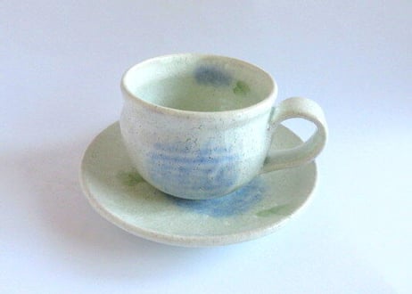 巌陶房 紫陽花のコーヒーカップE