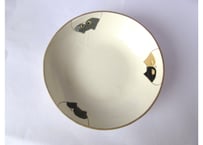 中林由香梨 ネコの丸鉢皿＊グレーハチワレ＆ハチワレ＆ミケネコ