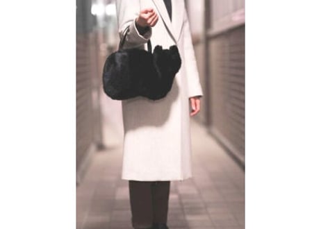 お花ネックレス猫バッグ＊カーディナルレッドB