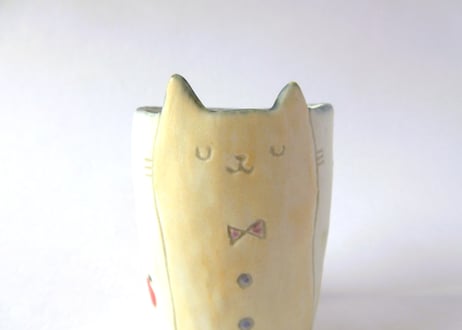 工房113 阪井ひとみ　どうぶつぐいのみ＊猫C