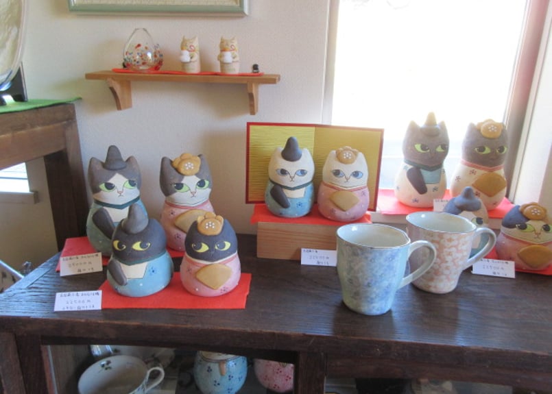 古谷萌仁香 猫のお雛様・大＊黒猫＊箱付 | コーヒー豆と雑貨の店 豆ねこ