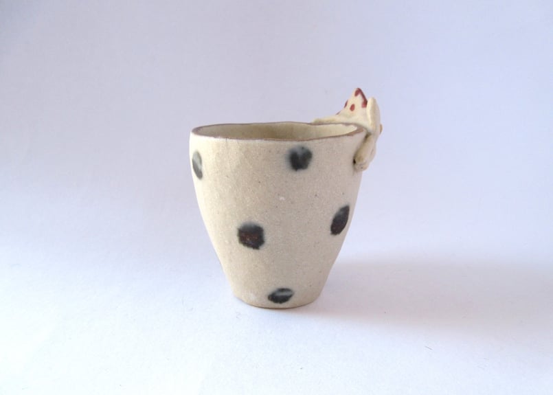 工房113 阪井ひとみ スーパーネコのおちょこ＊小A | コーヒー豆と雑貨