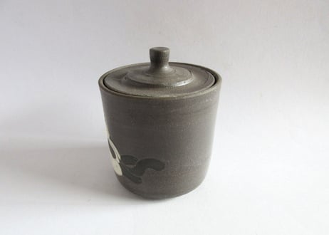つぐみ製陶所 猫のフタ物C＊シャムネコ