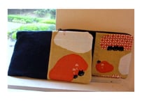 【SALE 1200→1000円！】てぬぐい平ポーチ＊ぬくぬくネコ