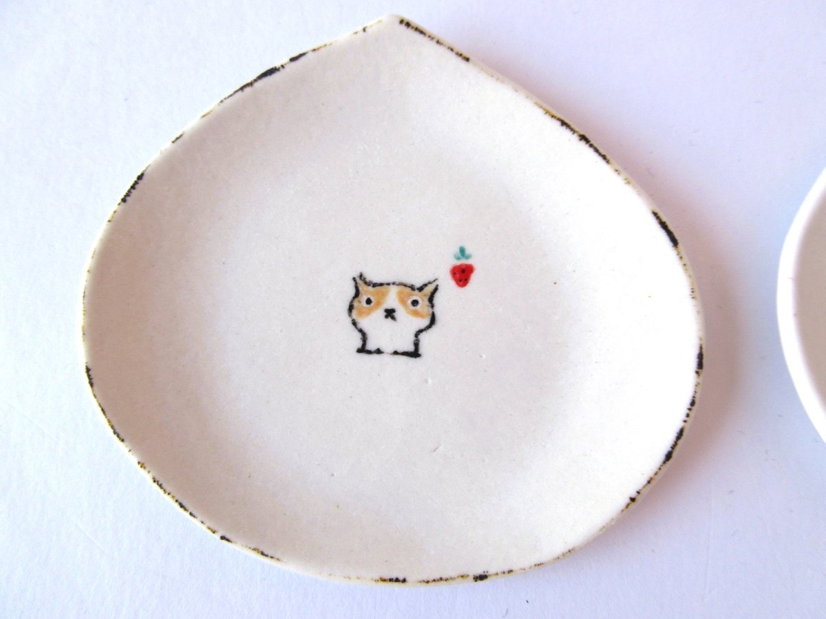 みなかわねこ ねこの豆皿＊①② | コーヒー豆と雑貨の店 豆ねこ