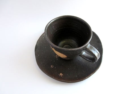 桃窯　猫のコーヒーカップC