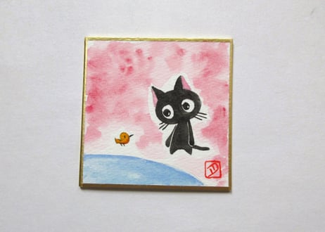 かつきかずお×黒猫ノア 0930＊みずたまり