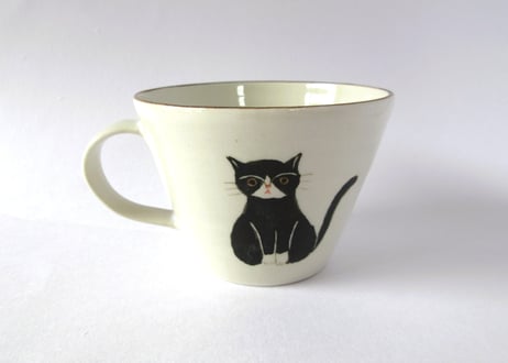 ヒロロ工房　ちいさなマグカップ ミケ猫とハチワレ猫